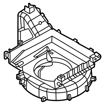 Hyundai 97114-R6000 Blower Case Upper 97114-R6000 Hyundai Blower Case Upper Illustration 1 of 1