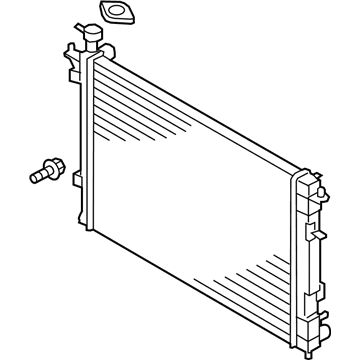 Hyundai 25310-2B490 Radiator Assembly 25310-2B490 Hyundai Radiator Assembly Illustration 1 of 1