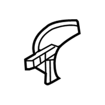 81224-39000 Hyundai Bracket-Trunk Lid Handle Mounting Illustration 1 of 1