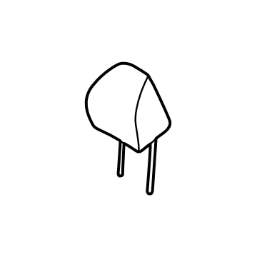 Hyundai 88700-CW010-KIE Front Seat Headrest Assembly 88700-CW010-KIE Hyundai Front Seat Headrest Assembly Illustration 1 of 1