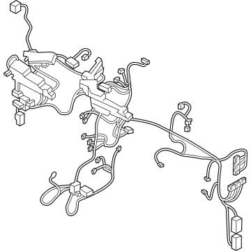 Hyundai 91120-BF060 Wiring Assembly Main 91120-BF060 Hyundai Wiring Assembly Main Illustration 1 of 1