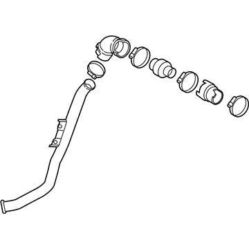Hyundai 28250-2B760 Pipe & Hose Assembly-Turbo Changer WATERFEED 28250-2B760 Hyundai Pipe & Hose Assembly-Turbo Changer WATERFEED Illustration 1 of 1