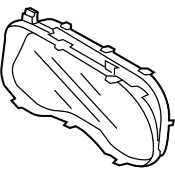 Hyundai 94360-D3200 Cluster Glass & Bezel Assembly 94360-D3200 Hyundai Cluster Glass & Bezel Assembly Illustration 1 of 1