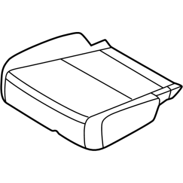 Hyundai 89260-R6310-YZM Rear Seat Cushion Covering Right Hand 89260-R6310-YZM Hyundai Rear Seat Cushion Covering Right Hand Illustration 1 of 1
