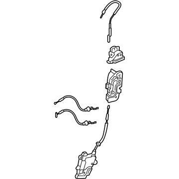 Hyundai 81320-D2031 Front Door Latch Assembly Right Hand 81320-D2031 Hyundai Front Door Latch Assembly Right Hand Illustration 1 of 1