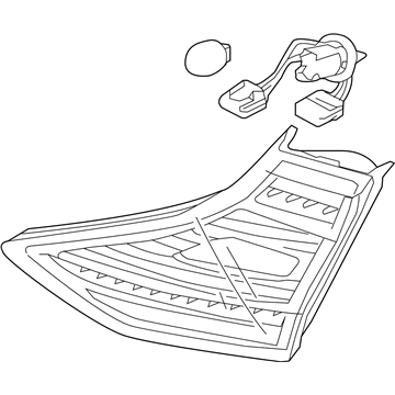 92403-G2150 Hyundai Rear Combination Inside Lamp Assembly Left Hand Illustration 1 of 1
