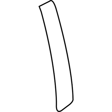 Hyundai 86381-4D001 Black Tape-Rear Door Front,LH 86381-4D001 Hyundai Black Tape-Rear Door Front,LH Illustration 1 of 1
