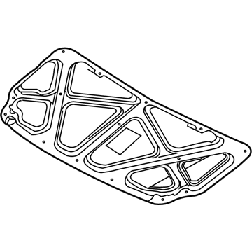 81125-1E000 Hyundai Hood Insulating Pad Illustration 1 of 1