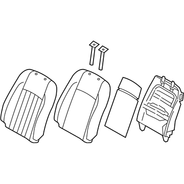88300-3M100-BAW Hyundai Back Assembly Front Seat Driver Illustration 1 of 1