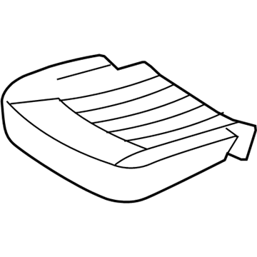 Hyundai 88160-3M120-BAZ Front Driver Side Seat Cushion Cover 88160-3M120-BAZ Hyundai Front Driver Side Seat Cushion Cover Illustration 1 of 1