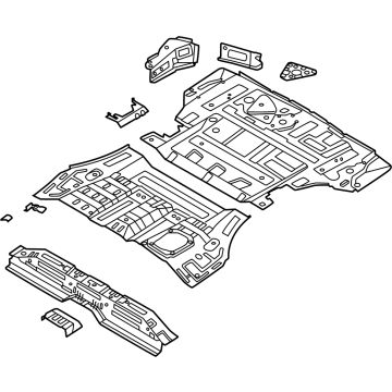 Hyundai Santa Fe Hybrid Floor Pan - 65510-HB050