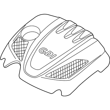 2013 Hyundai Sonata Engine Cover - 29240-2G700