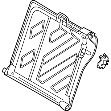 Hyundai 89310-J3050-NNB Frame Assembly-RR Seat Back LH 89310-J3050-NNB Hyundai Frame Assembly-RR Seat Back LH Illustration 1 of 1