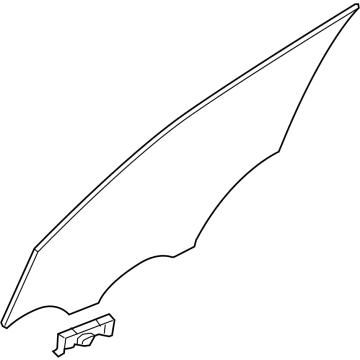 82420-CW000 Hyundai Front Door Glass Assembly Right Hand Illustration 1 of 1