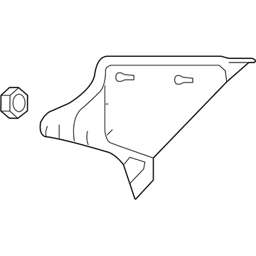 Hyundai 85860-0A000-QD Rear Pillar Trim Assembly Right Hand 85860-0A000-QD Hyundai Rear Pillar Trim Assembly Right Hand Illustration 1 of 1