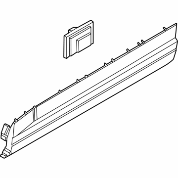 Hyundai 87721-R6000-CA Front Door Side Garnish Assembly Left Hand 87721-R6000-CA Hyundai Front Door Side Garnish Assembly Left Hand Illustration 1 of 1