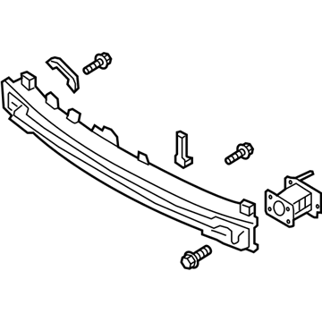 86630-G3100 Hyundai Beam Assembly-Rear Bumper Illustration 1 of 1