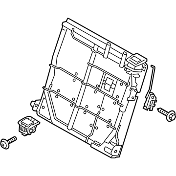 Hyundai 89310-H9530-TRY Rear Seat Back Frame Assembly Left Hand 89310-H9530-TRY Hyundai Rear Seat Back Frame Assembly Left Hand Illustration 1 of 1