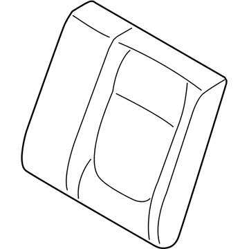 89350-H9750 Hyundai Rear Seat Back Pad Assembly Left Hand Illustration 1 of 1