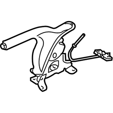 Hyundai 59710-2E000-DD Parking Brake Lever Assembly 59710-2E000-DD Hyundai Parking Brake Lever Assembly Illustration 1 of 1