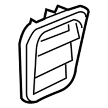 Hyundai 97510-17300 Grille Assembly-Air Extractor,LH 97510-17300 Hyundai Grille Assembly-Air Extractor,LH Illustration 1 of 1