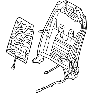 Hyundai 88410-B8020 Front Seat Back Passen Frame Assembly 88410-B8020 Hyundai Front Seat Back Passen Frame Assembly Illustration 1 of 1