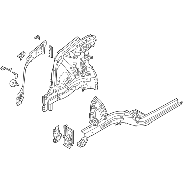 Hyundai 64600-BF000 Fender Apron Panel Complete Right Hand 64600-BF000 Hyundai Fender Apron Panel Complete Right Hand Illustration 1 of 1