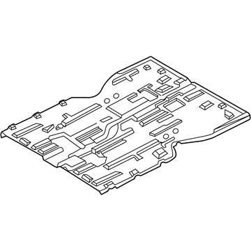 65100-4D500 Hyundai Front Floor Panel Complete Illustration 1 of 1