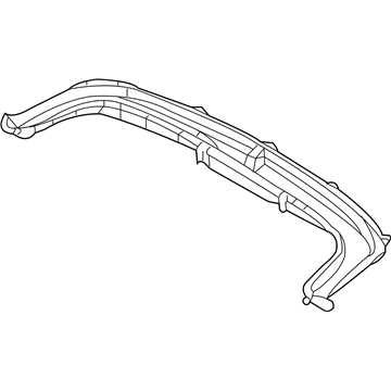 Hyundai 97350-4D000 Defroster Nozzle Assembly 97350-4D000 Hyundai Defroster Nozzle Assembly Illustration 1 of 1