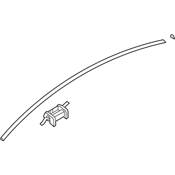 87220-3S000 Hyundai Roof Moulding Assembly Right Hand Illustration 1 of 1