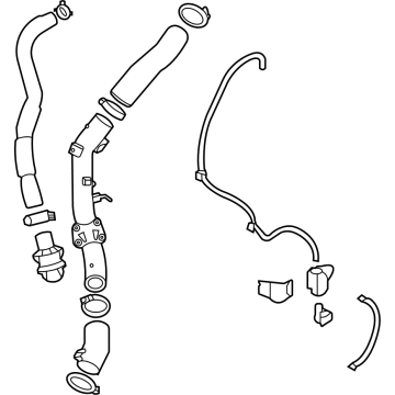 28210-2M670 Hyundai HOSE ASSY-I/C INLET Illustration 1 of 1