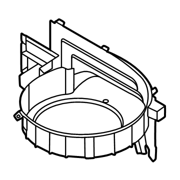 Hyundai 97112-BF000 CASE-BLOWER,LWR 97112-BF000 Hyundai CASE-BLOWER,LWR Illustration 1 of 1