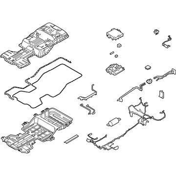 Hyundai 37501-G7600 Battery System Assembly 37501-G7600 Hyundai Battery System Assembly Illustration 1 of 1