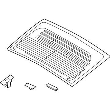 87110-2V000 Hyundai Rear Window Glass Assembly Illustration 1 of 1