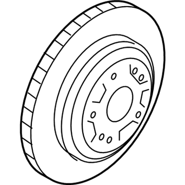 Hyundai 58411-J5000 Disc Assembly-Rear Brake 58411-J5000 Hyundai Disc Assembly-Rear Brake Illustration 1 of 1