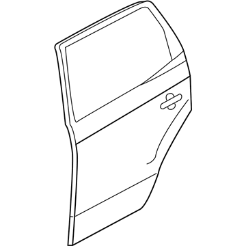 Hyundai 77004-2E020 Rear Door Panel Assembly Right Hand 77004-2E020 Hyundai Rear Door Panel Assembly Right Hand Illustration 1 of 1