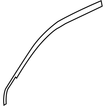 86362-2E000 Hyundai Front Door Frame Black Tape Upper Illustration 1 of 1