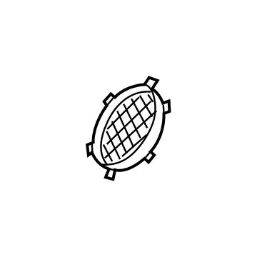 85736-S8000-NNB Hyundai Cover-Speaker Grille,LH Illustration 1 of 1