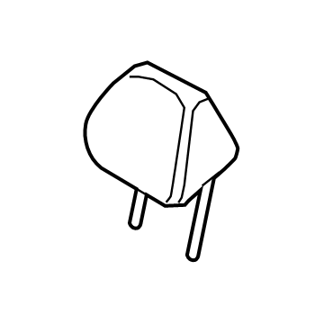 Hyundai 89700-J3000-PMU Front Seat Headrest Assembly 89700-J3000-PMU Hyundai Front Seat Headrest Assembly Illustration 1 of 1