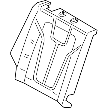 89450-J3000 Hyundai Rear Seat Back Pad Assembly Right Hand Illustration 1 of 1