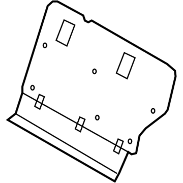 Hyundai 89370-2B050-J4 Board Assembly-2ND Back,LH 89370-2B050-J4 Hyundai Board Assembly-2ND Back,LH Illustration 1 of 1