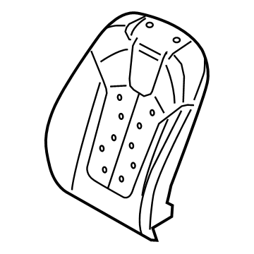 88350-K9010 Hyundai Front Seat Back Pad Assembly Left Hand Illustration 1 of 1