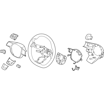 Hyundai 56110-PI500-NNB Wheel Assembly Steering 56110-PI500-NNB Hyundai Wheel Assembly Steering Illustration 1 of 1