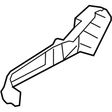 Hyundai 88271-3M000-BR Front Shield Cover Outer Passenger 88271-3M000-BR Hyundai Front Shield Cover Outer Passenger Illustration 1 of 1
