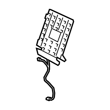 Hyundai 88340-BE000 LUMBAR ASSY-FRONT SEAT BACK,LH 88340-BE000 Hyundai LUMBAR ASSY-FRONT SEAT BACK,LH Illustration 1 of 1