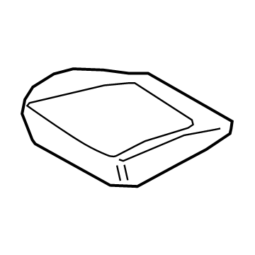 88150-BE100 Hyundai Front Seat Cushion Pad Assembly Left Hand Illustration 1 of 1
