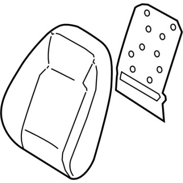 Hyundai 88350-BE020 Front Seat Back Pad Assembly Left Hand 88350-BE020 Hyundai Front Seat Back Pad Assembly Left Hand Illustration 1 of 1