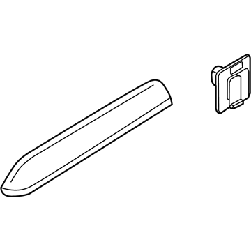 87732-B1000 Hyundai Moulding-Fender Waistline,RH Illustration 1 of 1
