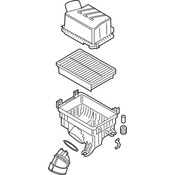 28110-J9030 Hyundai Air Cleaner Assembly Illustration 1 of 1