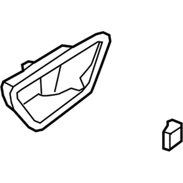 Hyundai 83621-J0000-TRY Housing-Rear Door Inside Handle RH 83621-J0000-TRY Hyundai Housing-Rear Door Inside Handle RH Illustration 1 of 1